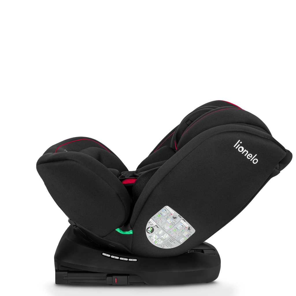 LIONELO Autosedačka Bastiaan i-Size (40-150 cm) Black Red