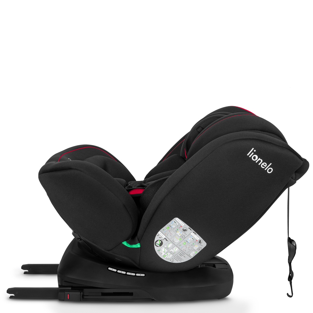 LIONELO Autosedačka Bastiaan i-Size (40-150 cm) Black Red