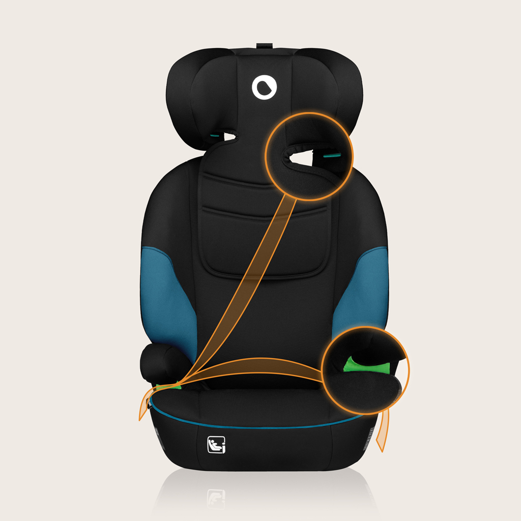LIONELO Autosedačka Lars i-Size (100-150 cm) Green Turquoise