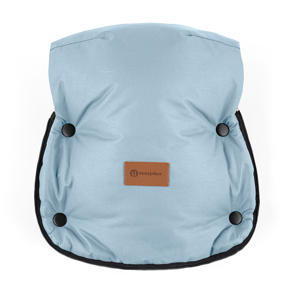 PETITE&amp;MARS Set zimný fusak Arctic 4v1 + rukavice na kočík Furry Sky Whisper