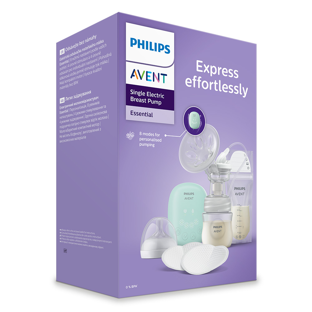 Philips AVENT Odsávačka materského mlieka elektrická sada Essential SCD323/20