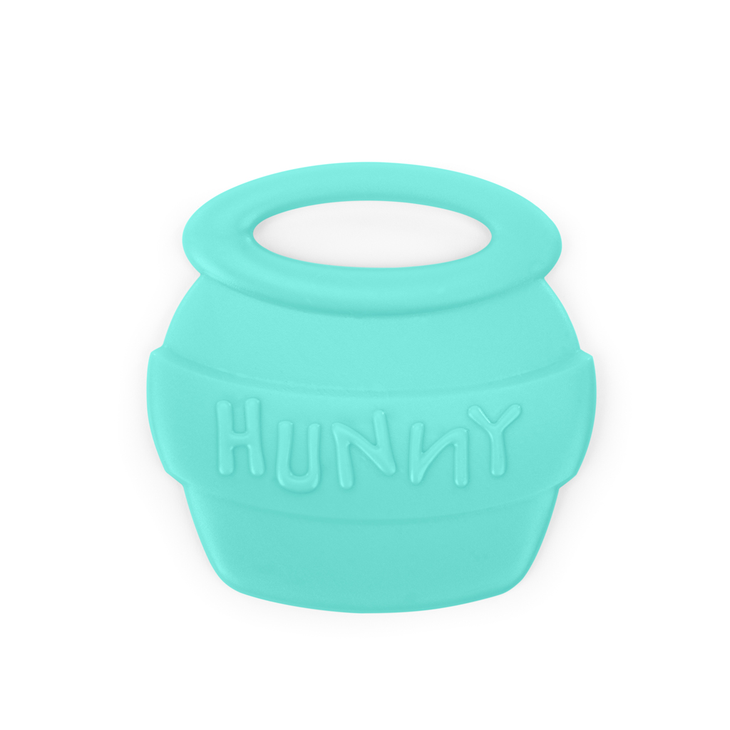 BRIGHT STARTS Hryzačka s hrkálkou Winnie the Pooh™ Hunny &amp; Shake™ 2ks, 0m+