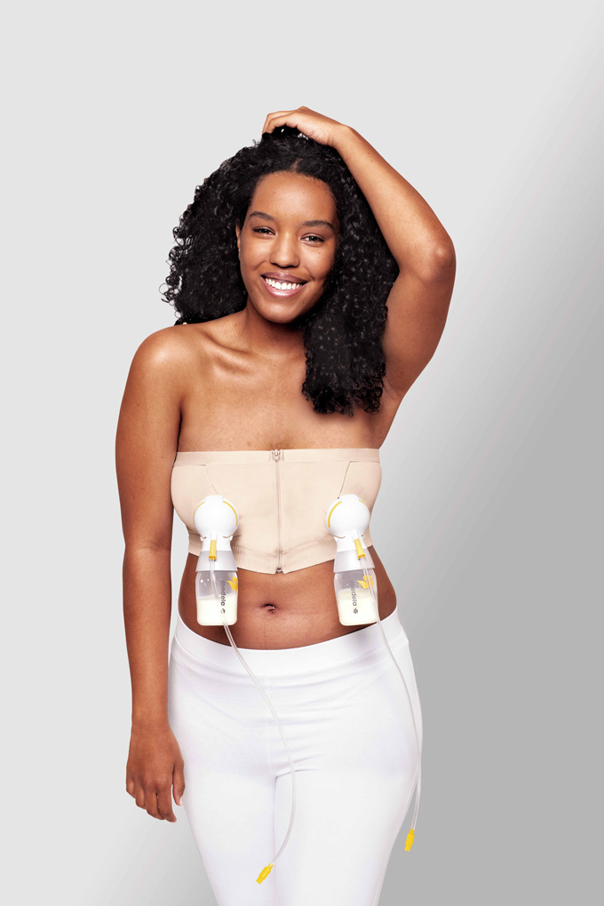 MEDELA Pás pre ľahké odsávanie Hands-free™ - béžový L