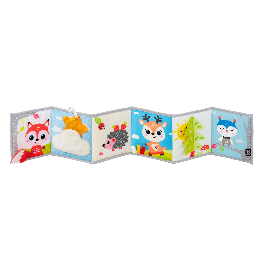 BENBAT Knižka na hranie lesní kamaráti 0m+