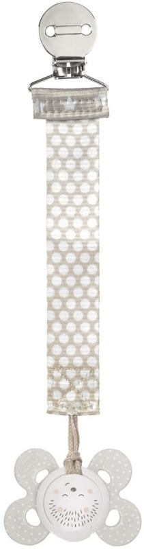 CHICCO Klip na cumlík Fashion neutral