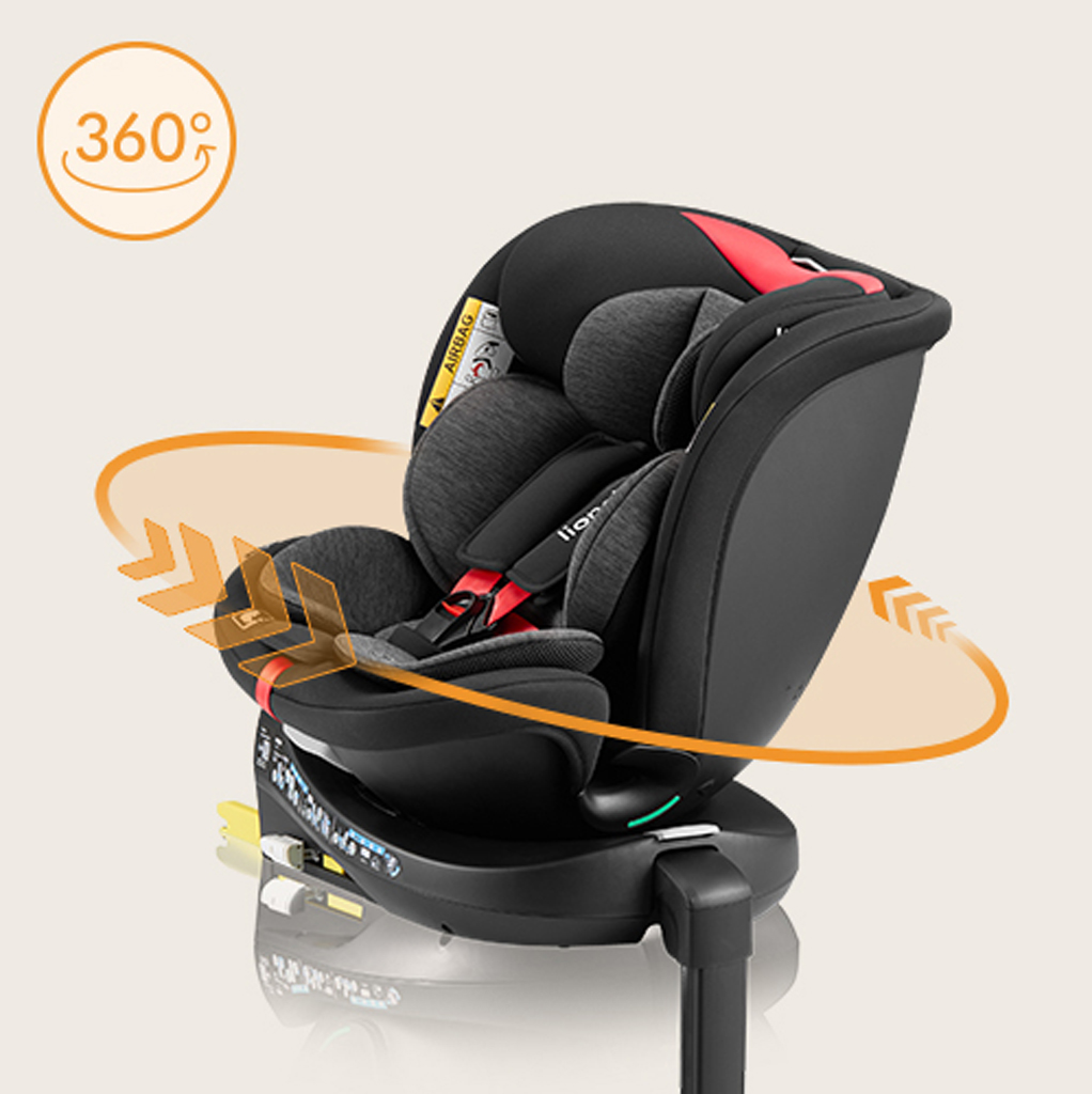 LIONELO Autosedačka Navy i-Size (40-150 cm) Black Red