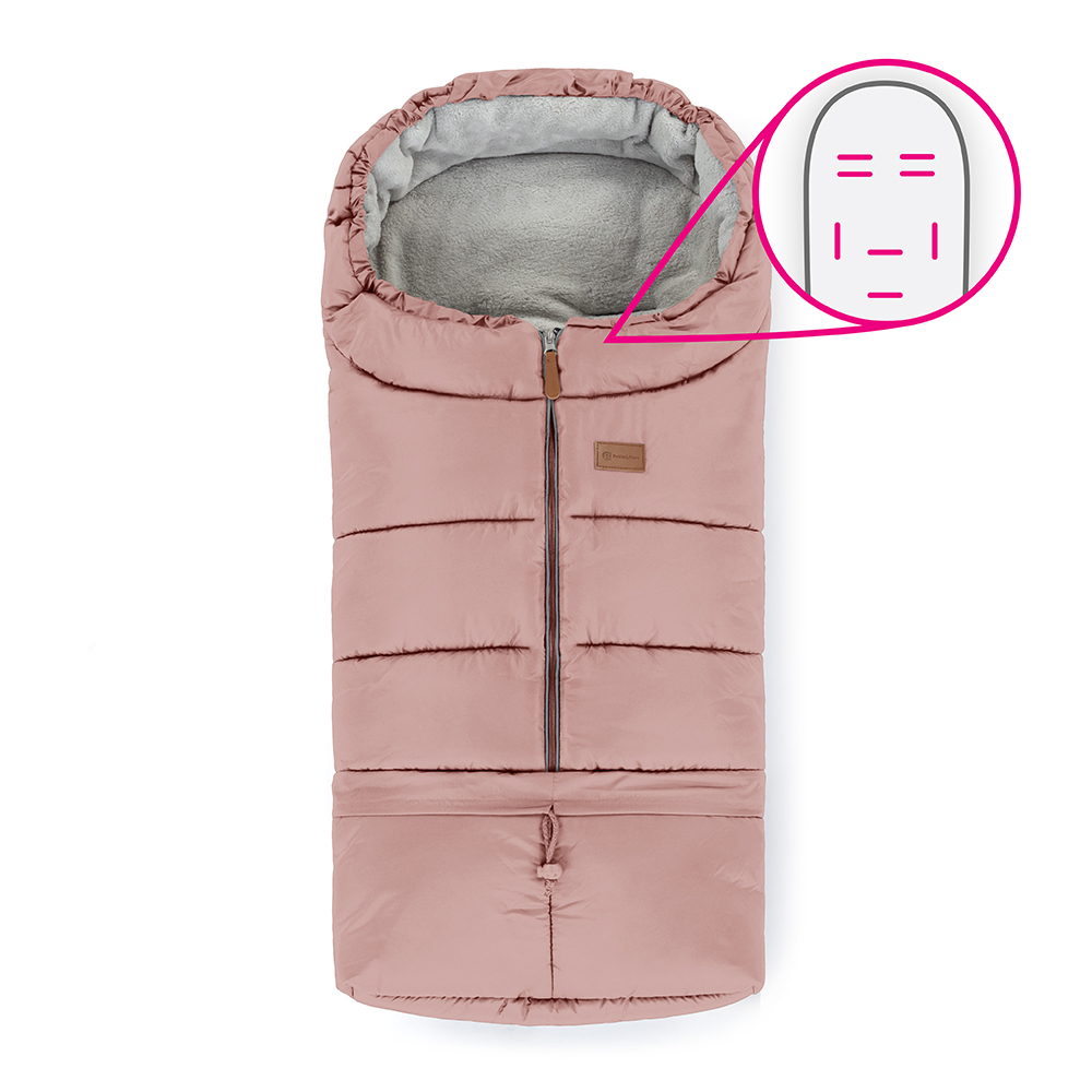 PETITE&amp;MARS Fusak nastavitelný 3v1 Jibot Horizontal Dusty Pink