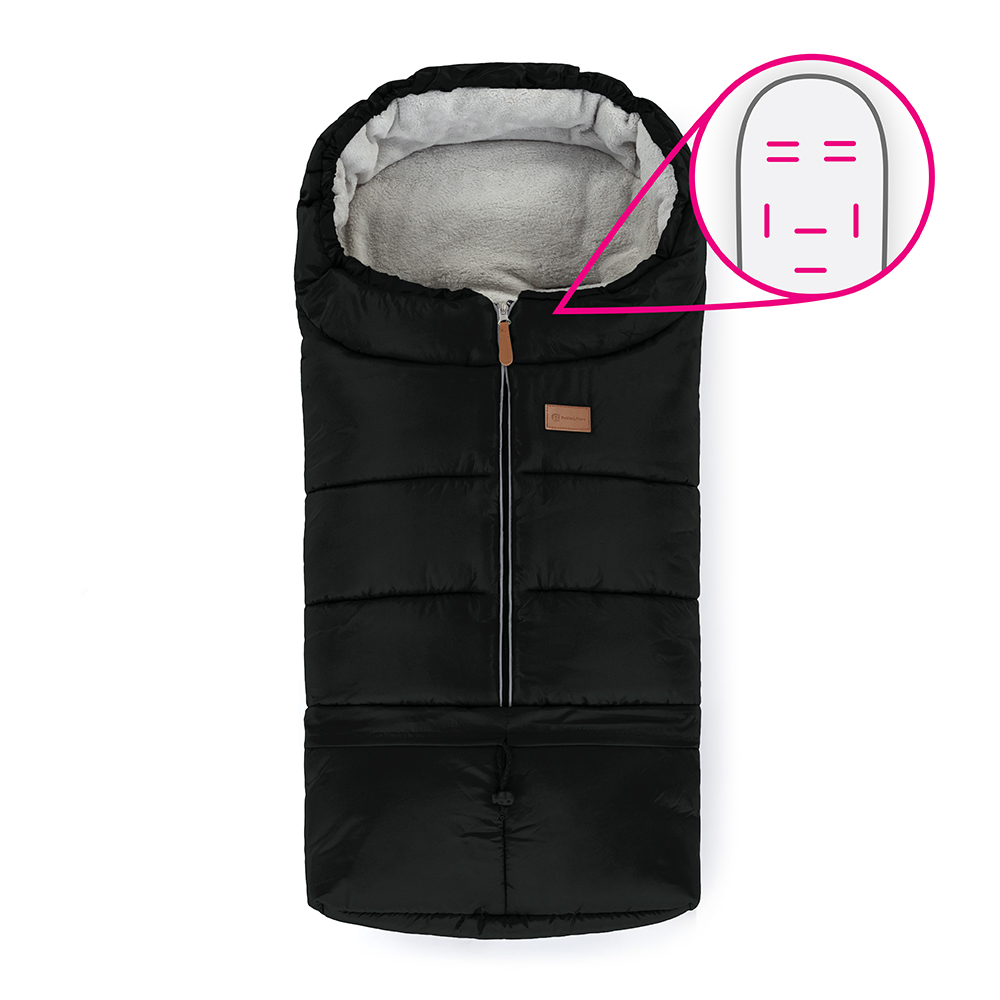 PETITE&amp;MARS Fusak nastavitelný 3v1 Jibot Horizontal Ink Black