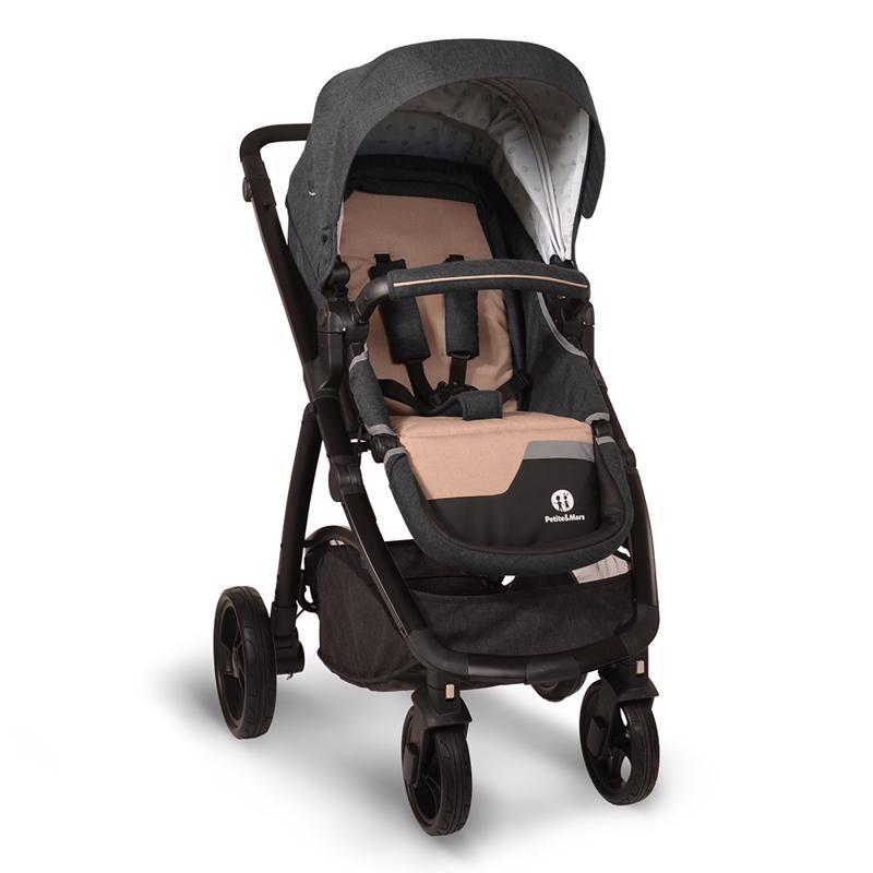 PETITE&amp;MARS Športové sedadlo ku kočíku Vario/Spider - Black Melange