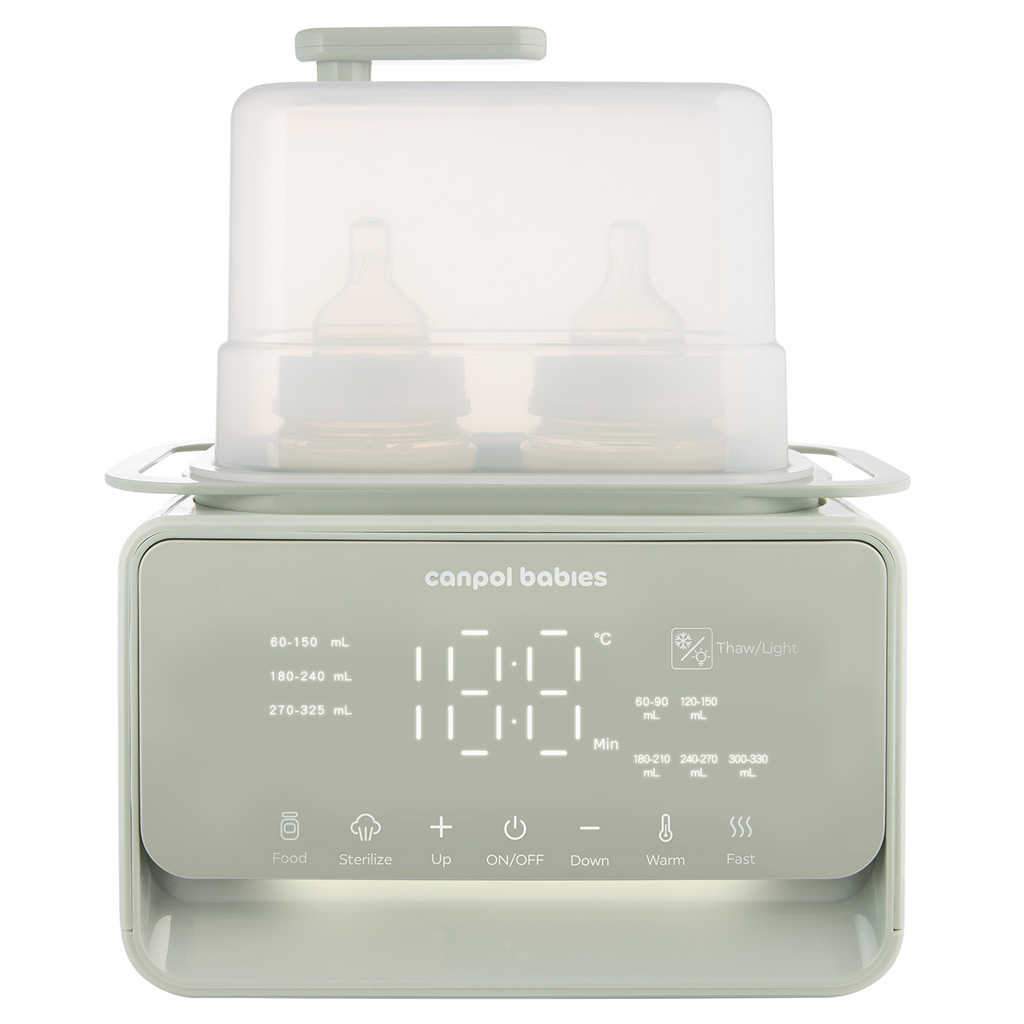 CANPOL BABIES Ohrievač a sterilizátor dojčenských fliaš elektrický double 7v1