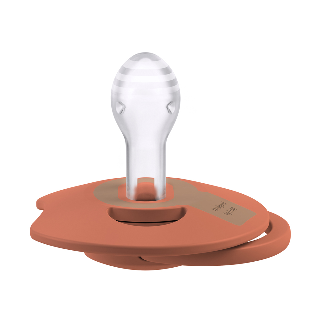 LOVI Cumlík silikónový dynamický Prime 6-18m 2ks Granola/Orange