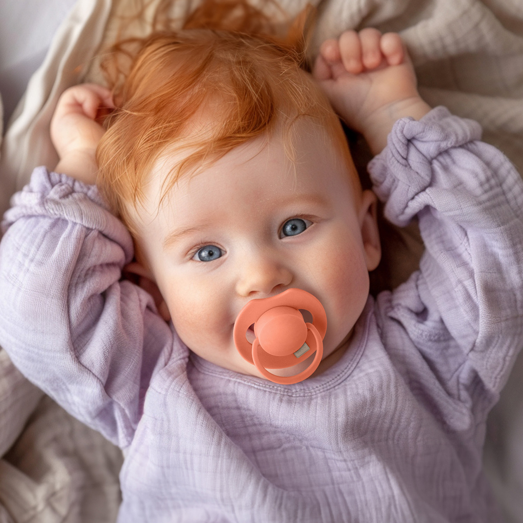 LOVI Cumlík silikónový dynamický Prime 6-18m 2ks Granola/Orange