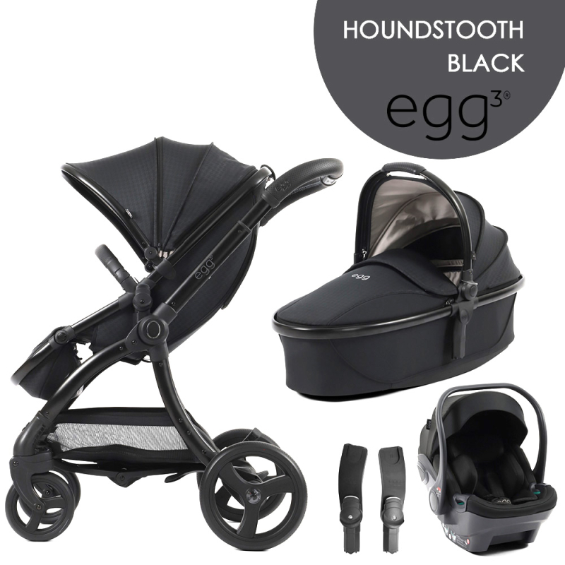 BabyStyle Egg3 set 4 v 1 Houndstooth Black