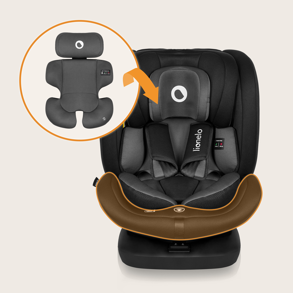 LIONELO Autosedačka Bastiaan i-Size (40-150 cm) Black Grey