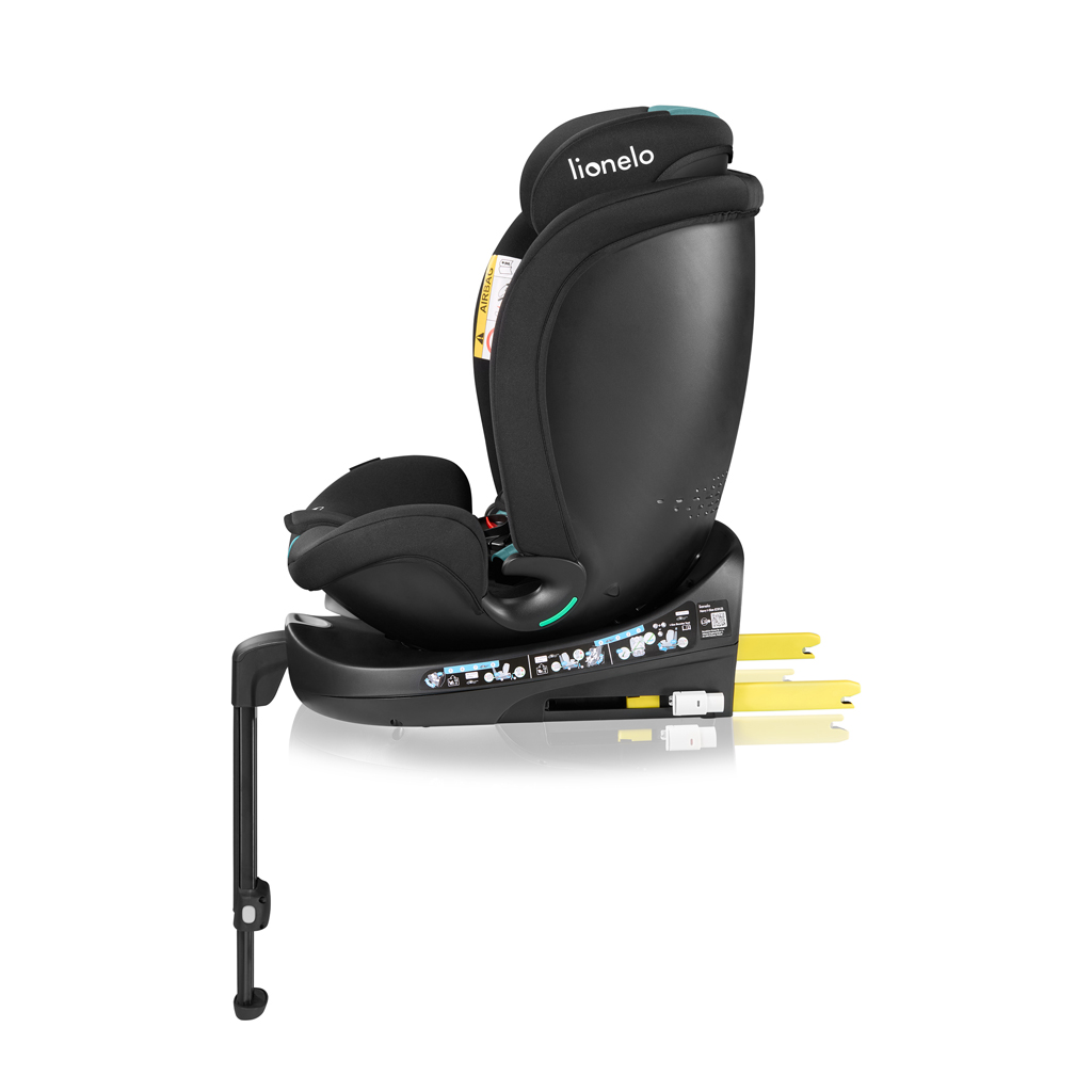 LIONELO Autosedačka Navy i-Size (40-150 cm) Black Turquoise
