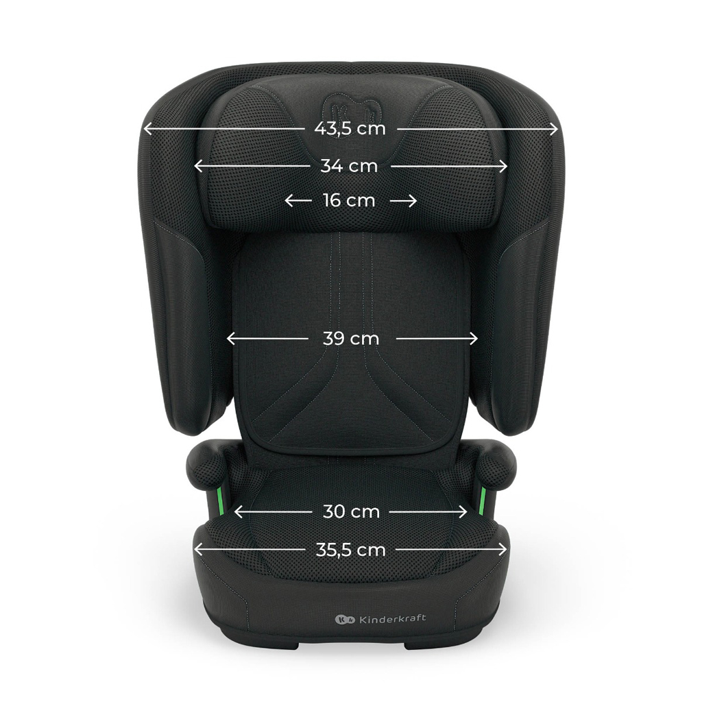 KINDERKRAFT Autosedačka skladacia Unity 2 I-Size (100-150 cm) Black
