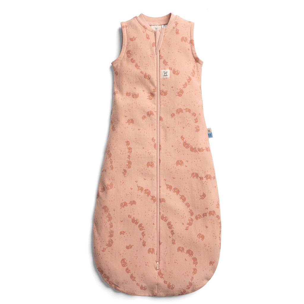ERGOPOUCH Vak na spanie organická bavlna Jersey Elephant Parade 8-24 m, 8-14 kg, 0,2 tog
