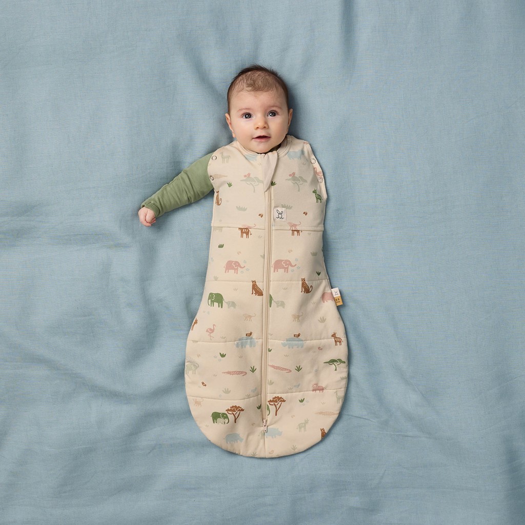 ERGOPOUCH Zavinovačka a vak na spanie 2v1 Cocoon Savannah 6-12 m, 8-10 kg, 2,5 tog