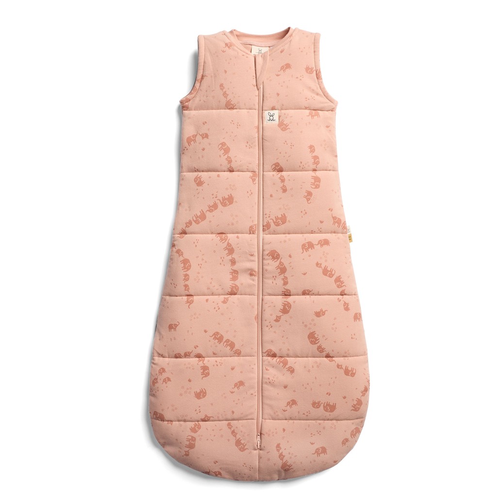 ERGOPOUCH Vak na spanie organická bavlna Jersey Elephant Parade 3-12 m, 6-10 kg, 2,5 tog