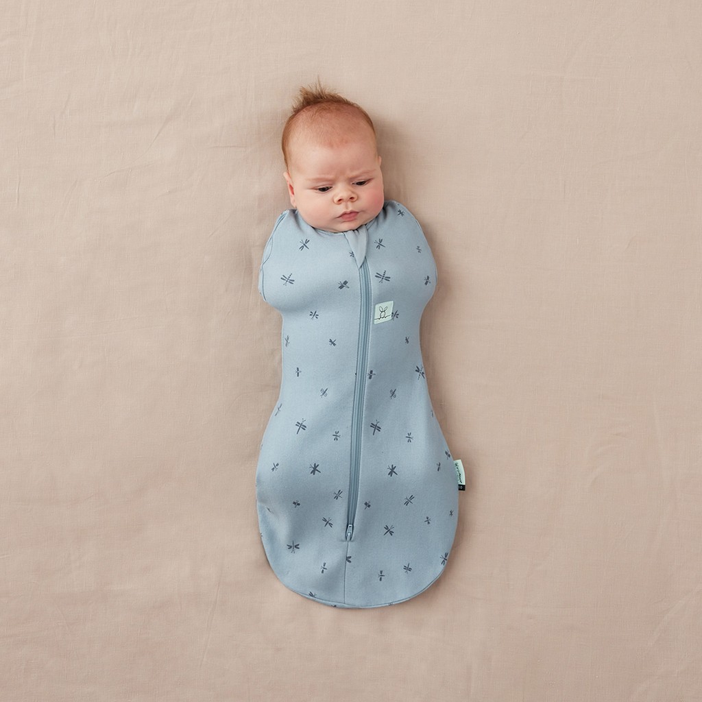 ERGOPOUCH Zavinovačka a vak na spanie 2v1 Cocoon Dragonflies 0-3 m, 3-6 kg, 1 tog