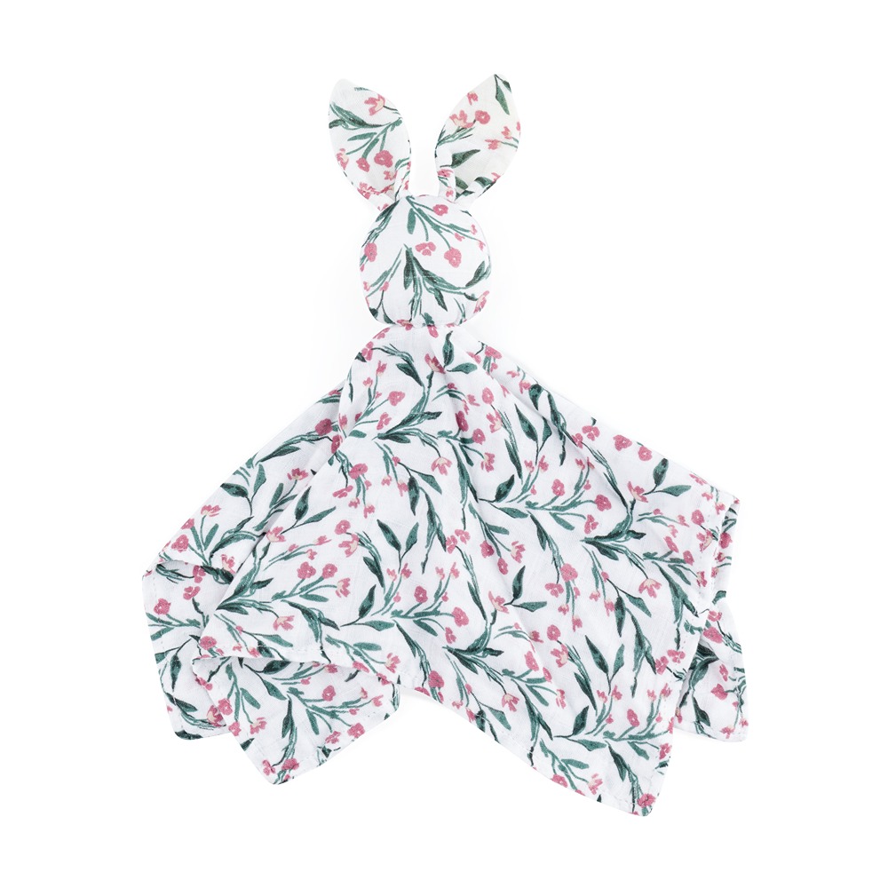 PETITE&MARS Maznáčik bambusový mušelínový Hugo Pink Meadow 0m+