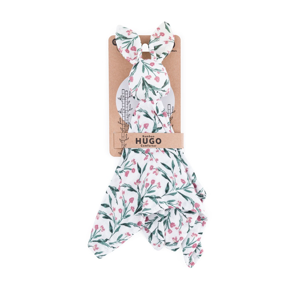 PETITE&amp;MARS Maznáčik bambusový mušelínový Hugo Pink Meadow 0m+