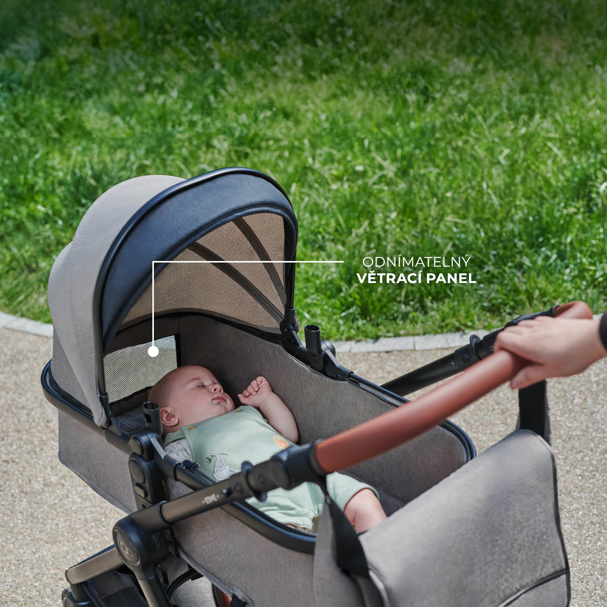 KINDERKRAFT Kočík kombinovaný 3v1 Esme Sand Beige