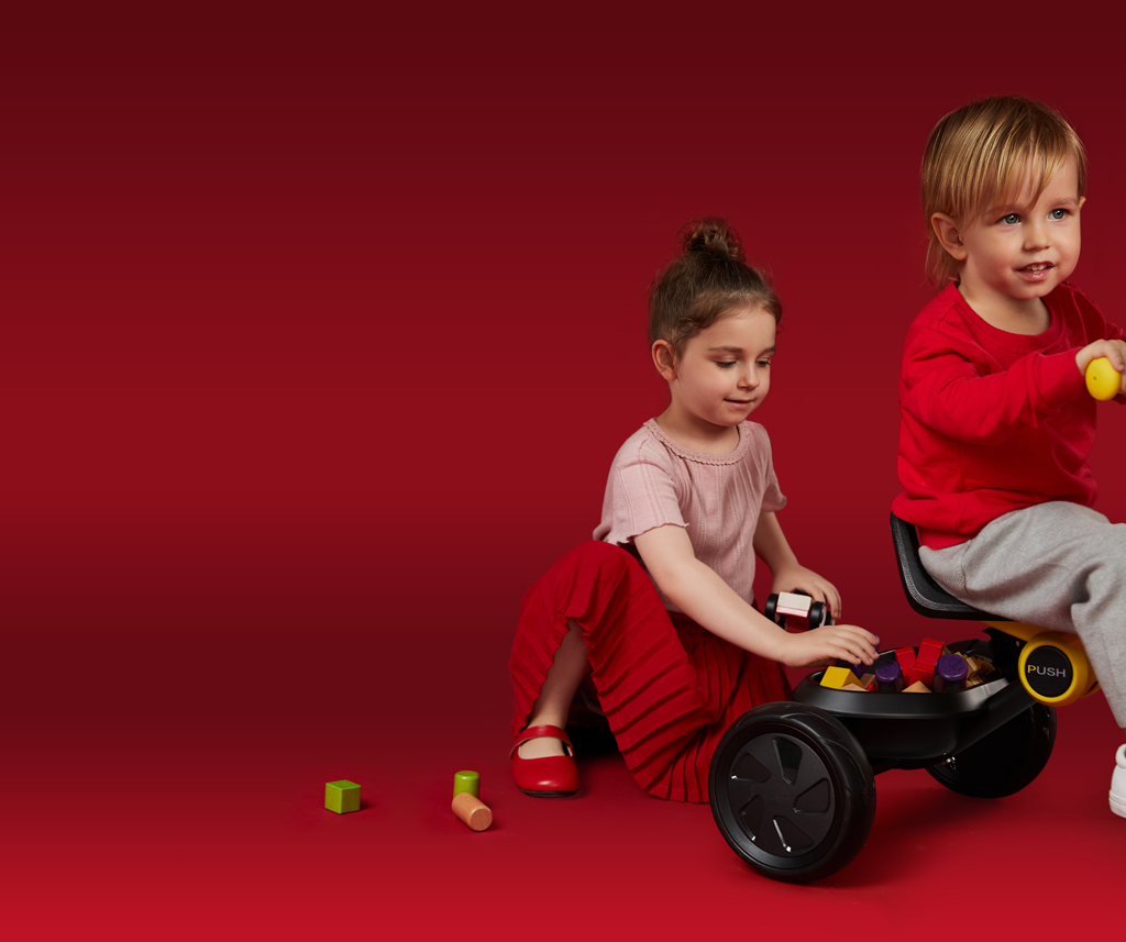 QPLAY Trojkolka Ant plus Rose, vek 2 - 6 rokov