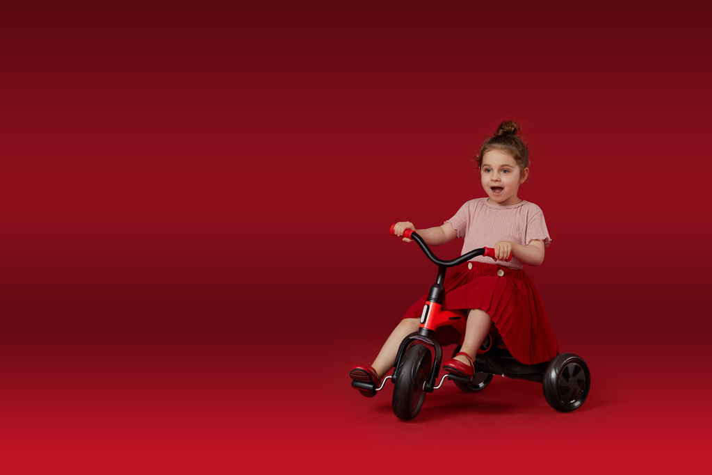 QPLAY Trojkolka Ant plus Rose, vek 2 - 6 rokov