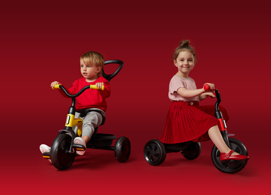 QPLAY Trojkolka Ant plus Rose, vek 2 - 6 rokov