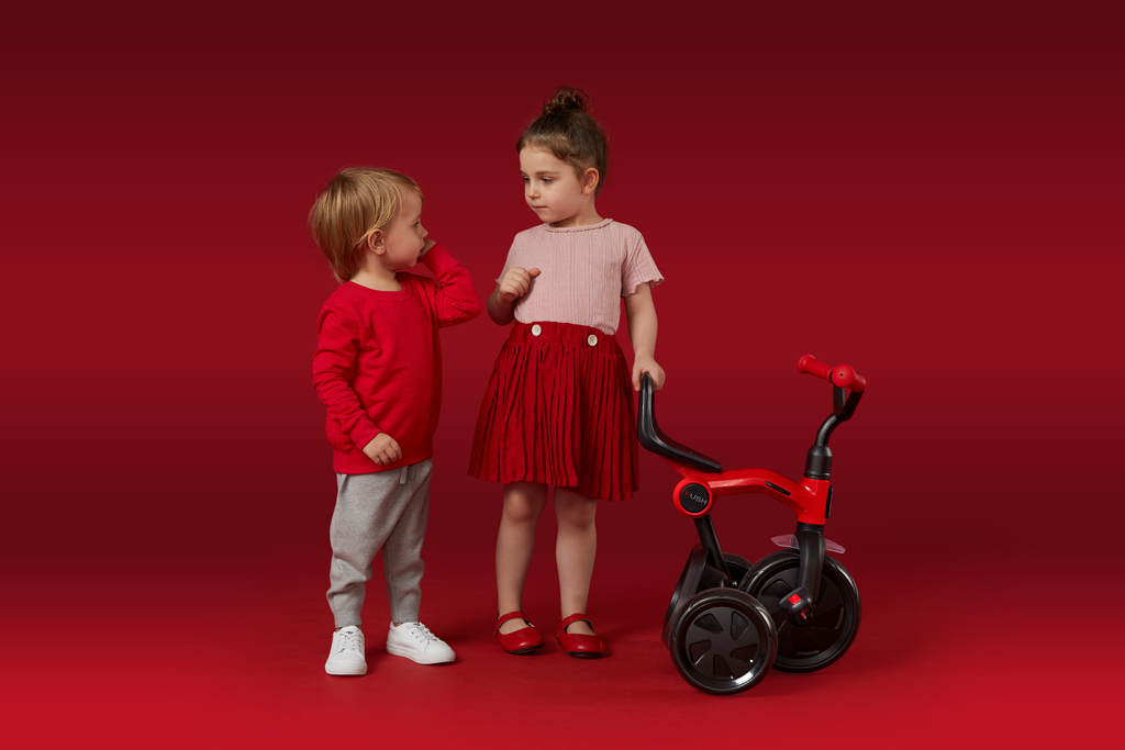 QPLAY Trojkolka Ant plus Rose, vek 2 - 6 rokov