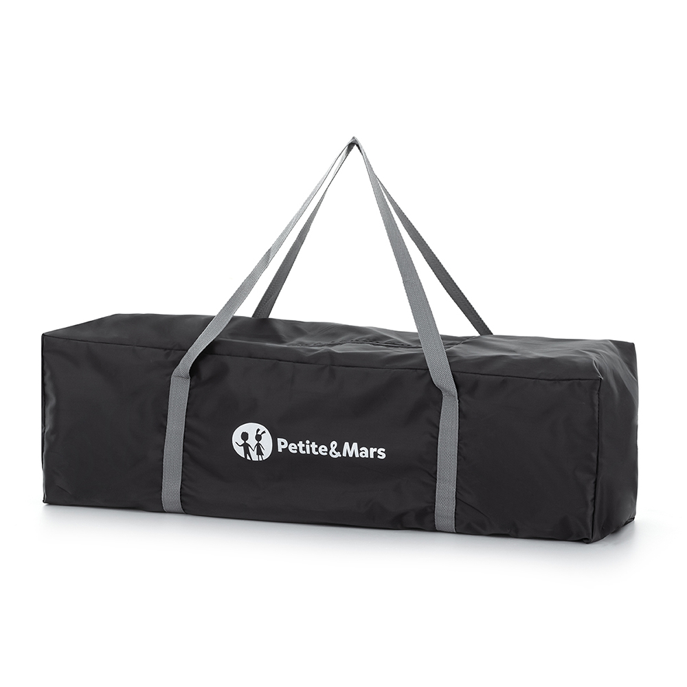 PETITE&amp;MARS Postieľka cestovná Nyja Teddy Friend Coal​