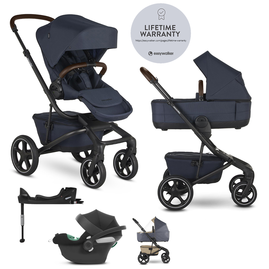 EASYWALKER SET Kočík 4v1 Jimmey Indigo Blue LITE RWS + CYBEX Aton B2 i-Size + základňa
