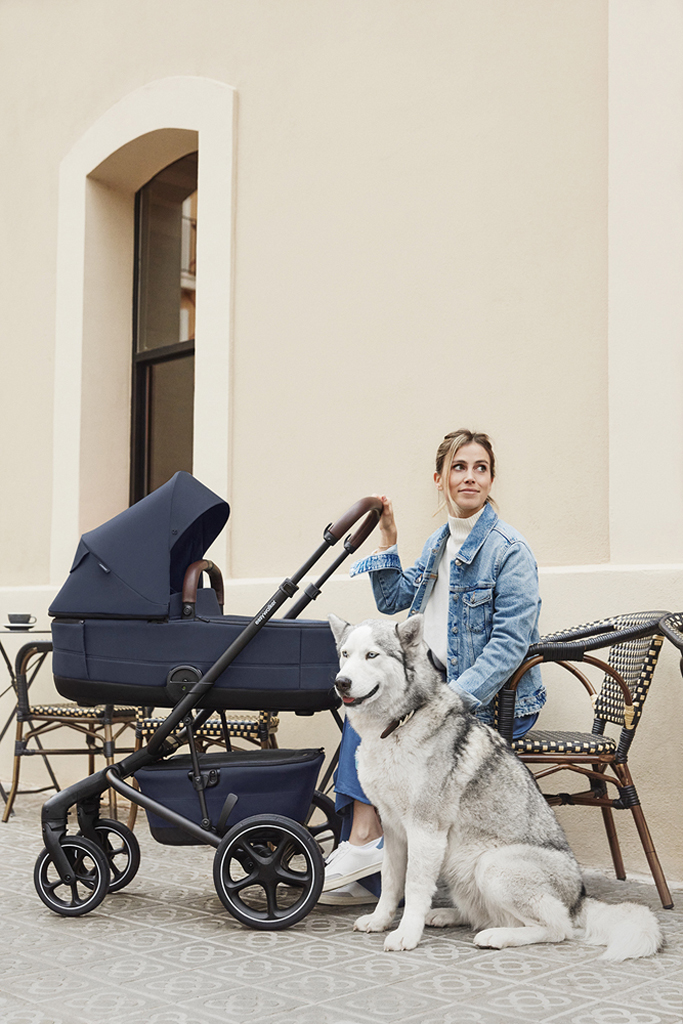 EASYWALKER Kočík kombinovaný Jimmey 2v1 Indigo Blue LITE RWS + KIDDY Evoluna i-size 2 + základňa