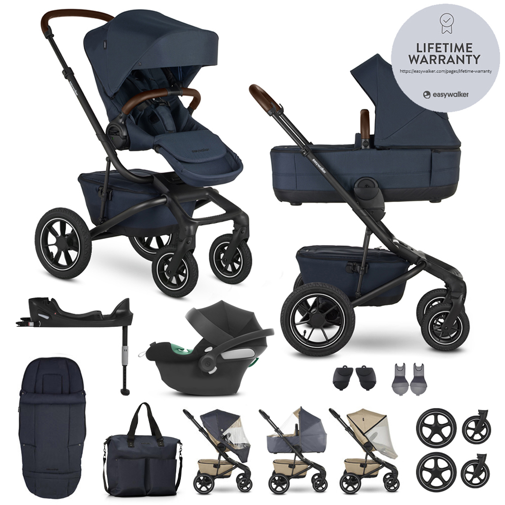EASYWALKER SET Kočík 4v1 Jimmey Indigo Blue XXL AIR + RWS + CYBEX Aton B2 i-Size + základňa