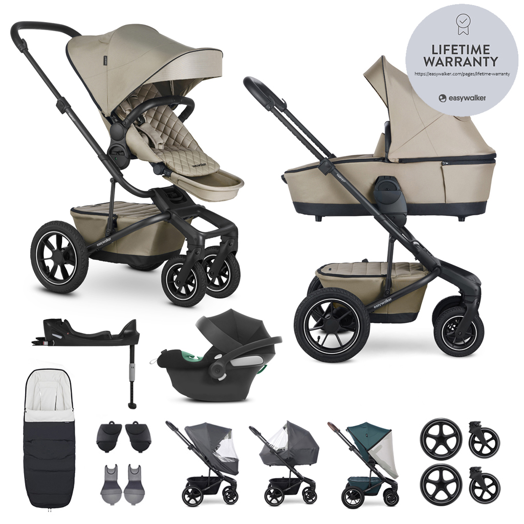 EASYWALKER SET Kočík 4v1 Harvey⁵ Premium Pearl Taupe XXL AIR + CYBEX Aton B2 i-Size