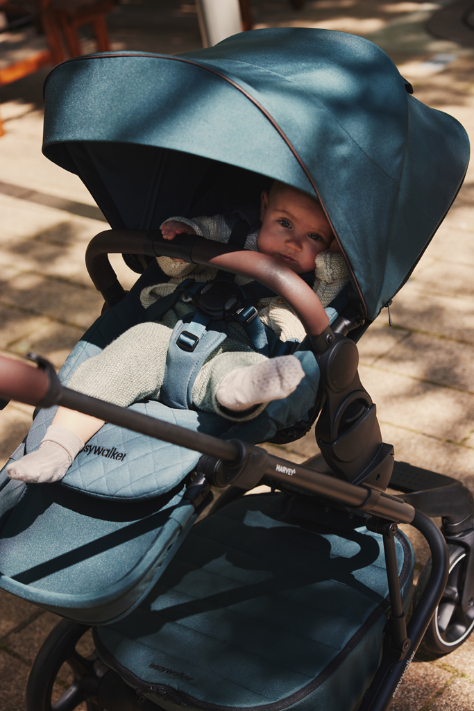 EASYWALKER SET Kočík 4v1 Harvey⁵ Premium Jade Green XXL RWS + CYBEX Aton B2 i-Size