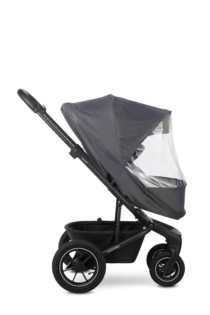 EASYWALKER SET Kočík 4v1 Harvey⁵ Midnight Black XXL AIR + CYBEX Aton B2 i-Size + základňa