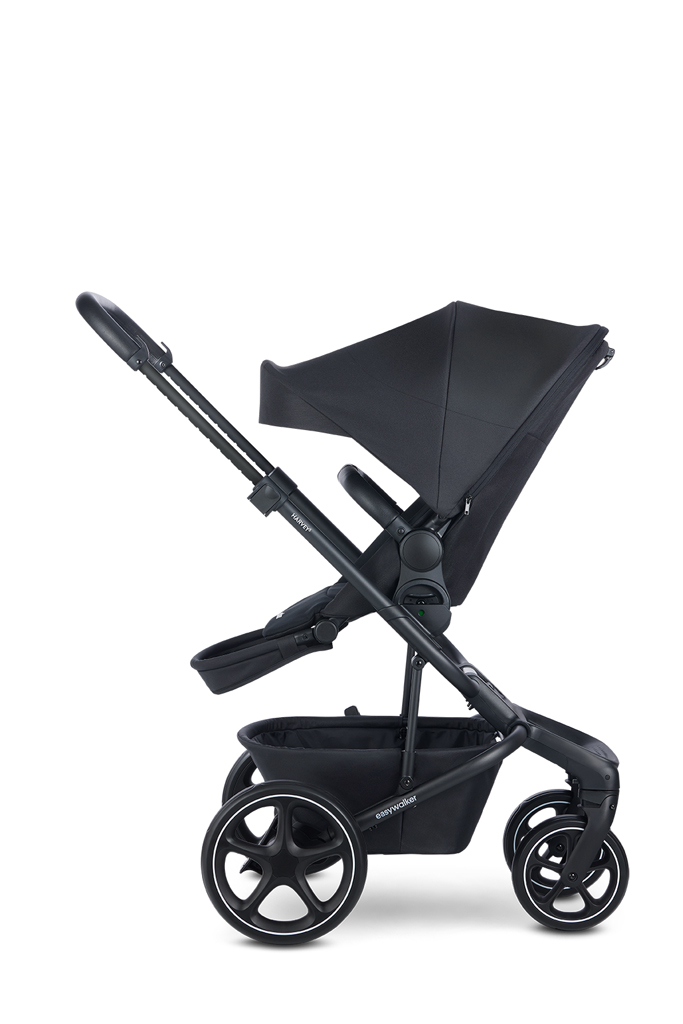 EASYWALKER SET Kočík 4v1 Harvey⁵ 2v1 Midnight Black LITE RWS +CYBEX Aton B2 i-Size,základňa