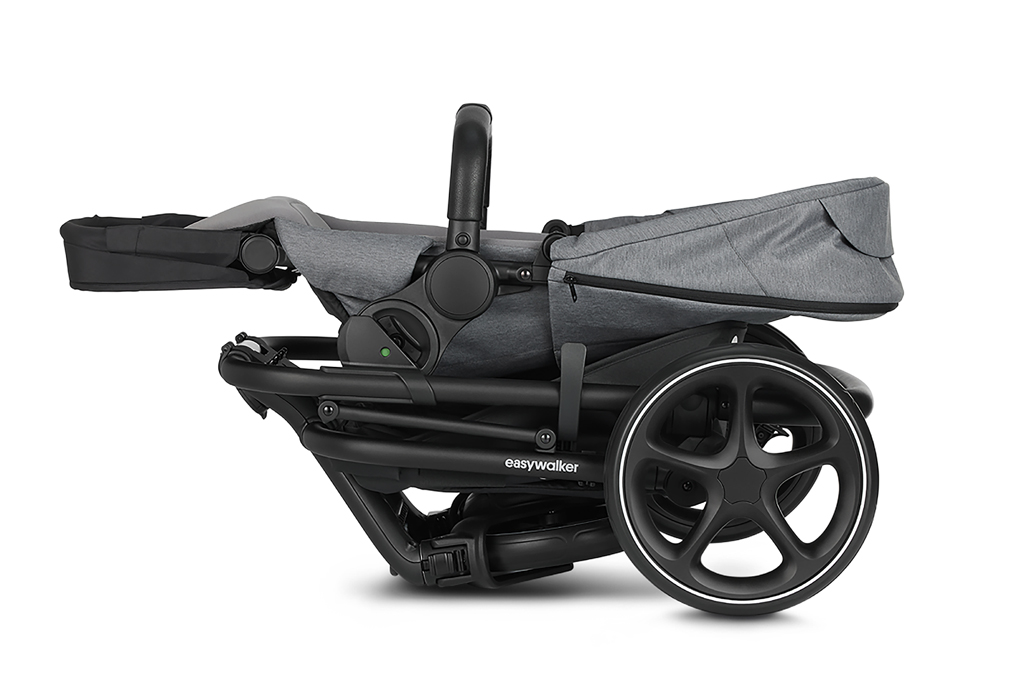 EASYWALKER Set 4XL Kočík kombinovaný Harvey3 Fossil Grey/Summer Blue s príslušenstvom