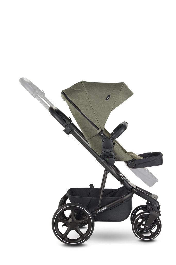 EASYWALKER Set 4XL Kočík kombinovaný Harvey3 Fossil Grey/Summer Blue s príslušenstvom