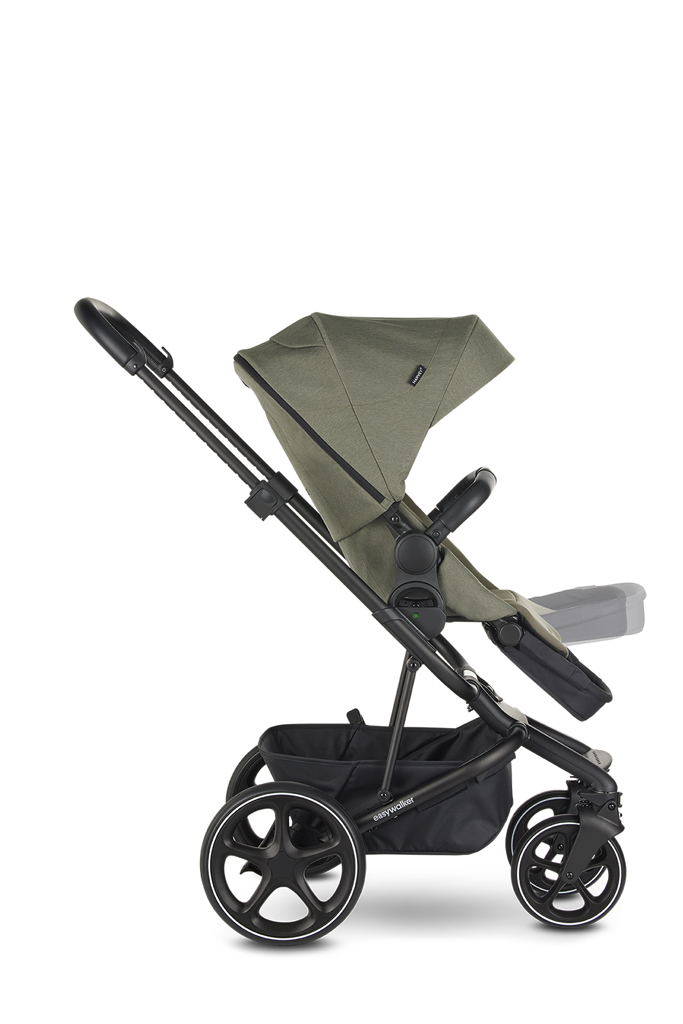 EASYWALKER Set 4XL Kočík kombinovaný Harvey3 Fossil Grey/Spring Green s príslušenstvom