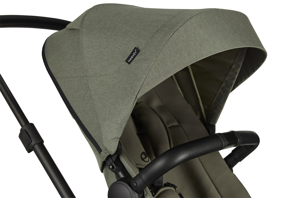 EASYWALKER Set 4XL Kočík kombinovaný Harvey3 Fossil Grey/Spring Green s príslušenstvom