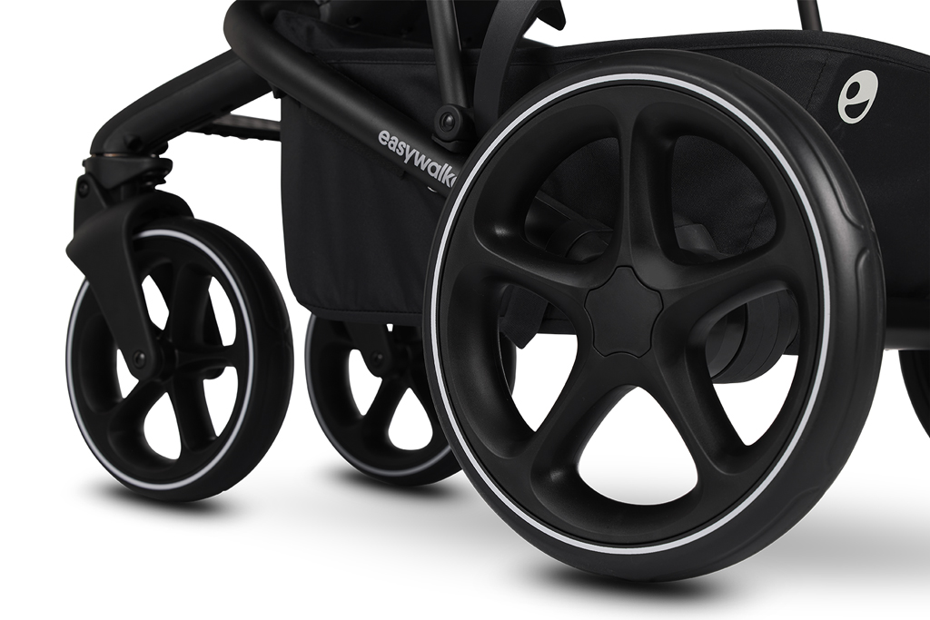 EASYWALKER Set 4XL Kočík kombinovaný Harvey3 Fossil Grey/Spring Green s príslušenstvom