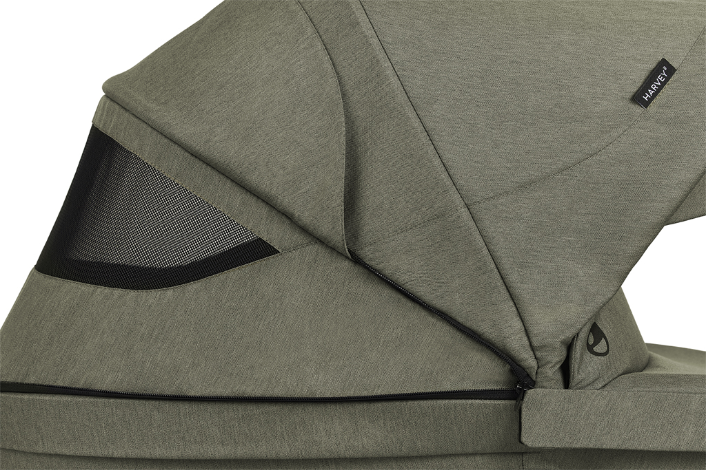 EASYWALKER Set 4XL Kočík kombinovaný Harvey3 Fossil Grey/Spring Green s príslušenstvom