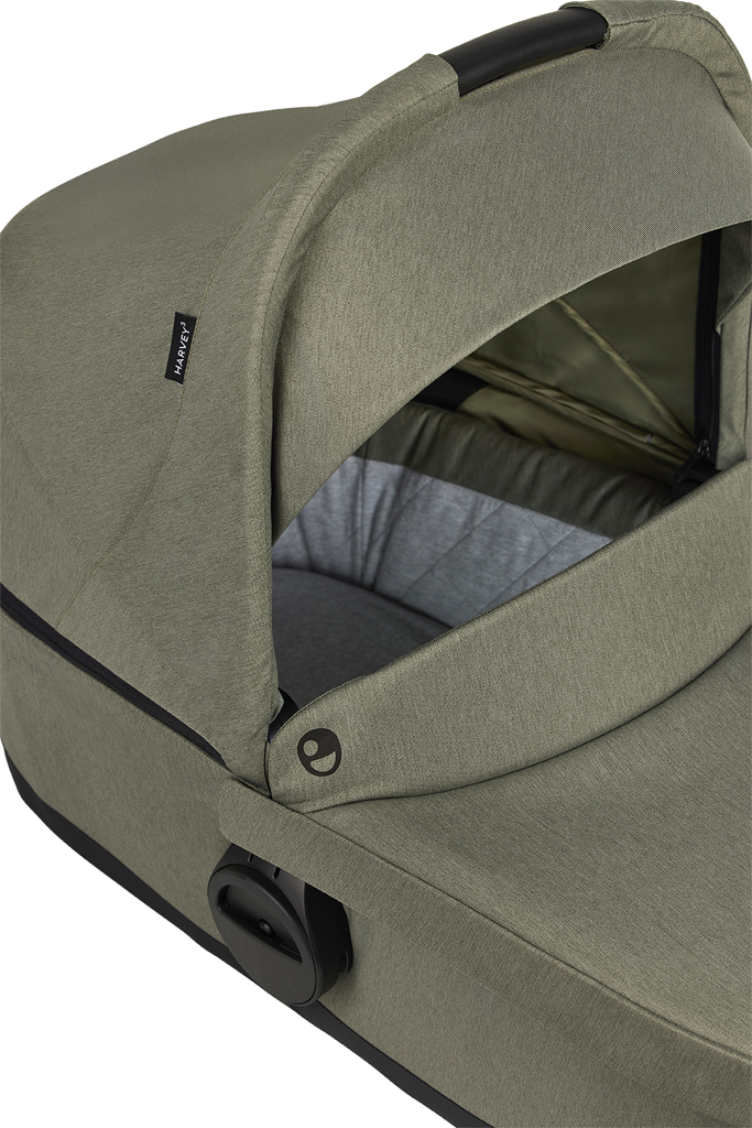 EASYWALKER Set 4XL Kočík kombinovaný Harvey3 Fossil Grey/Spring Green s príslušenstvom