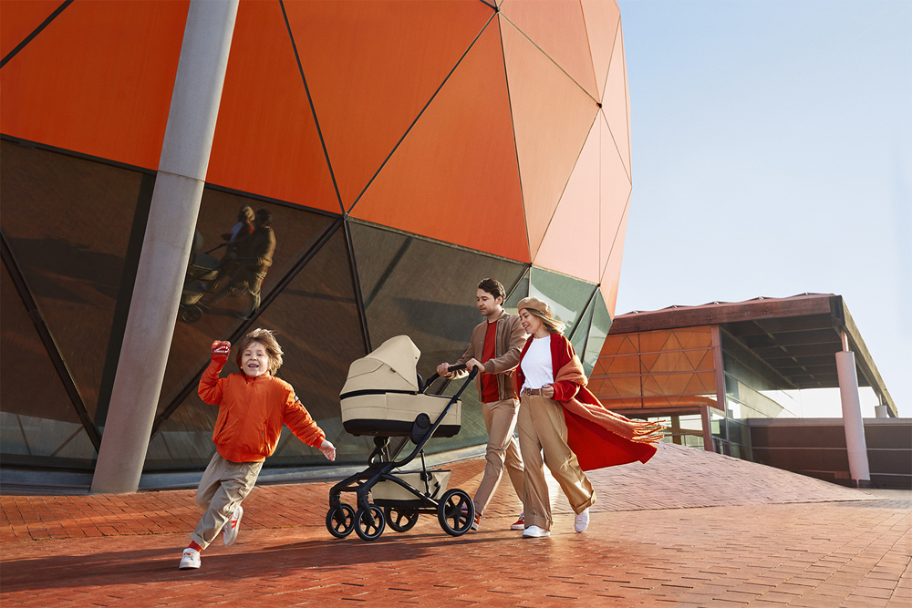 EASYWALKER Kočík kombinovaný Jimmey Sand Taupe XXL RWS + KIDDY Evoluna i-size 2 + základňa