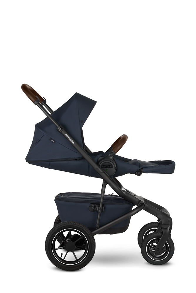 EASYWALKER Kočík kombinovaný Jimmey Indigo Blue XXL AIR + RWS + KIDDY Evoluna i-size 2 + základňa