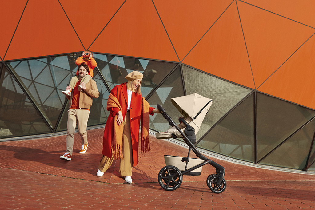 EASYWALKER Kočík kombinovaný Jimmey 2v1 Sand Taupe LITE AIR + KIDDY Evoluna i-size 2 + základňa