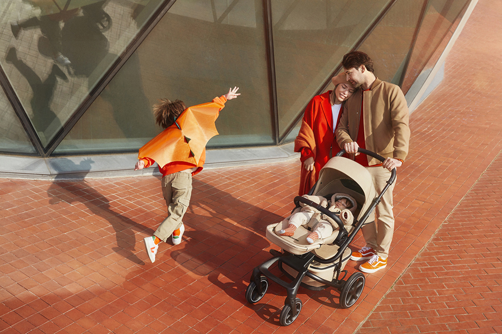 EASYWALKER Kočík kombinovaný Jimmey 2v1 Sand Taupe LITE AIR + KIDDY Evoluna i-size 2 + základňa